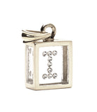 Floating Diamond Pendant: 14k White Gold (A-Z)