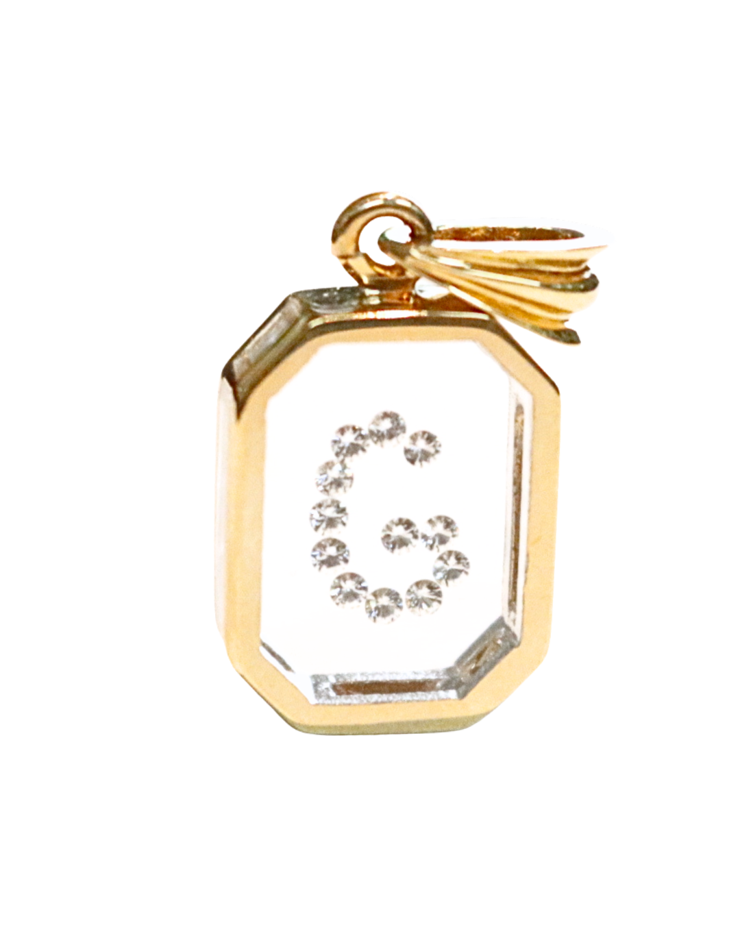 Income Floating Diamond Octagon Pendants