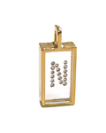 Incogem Floating Diamond Rectangle Pendant "N”