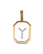 Incogem Floating Diamond Octagon Pendant "Y”