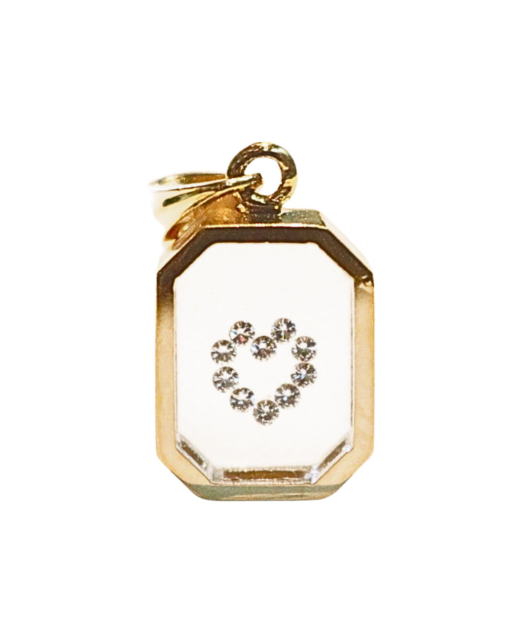 Incogem Floating Diamond Octagon Pendant "Heart”