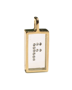 Incogem Floating Diamond Rectangle Pendant "F”