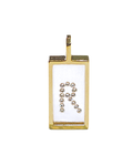 Incogem Floating Diamond Rectangle Pendant "R”