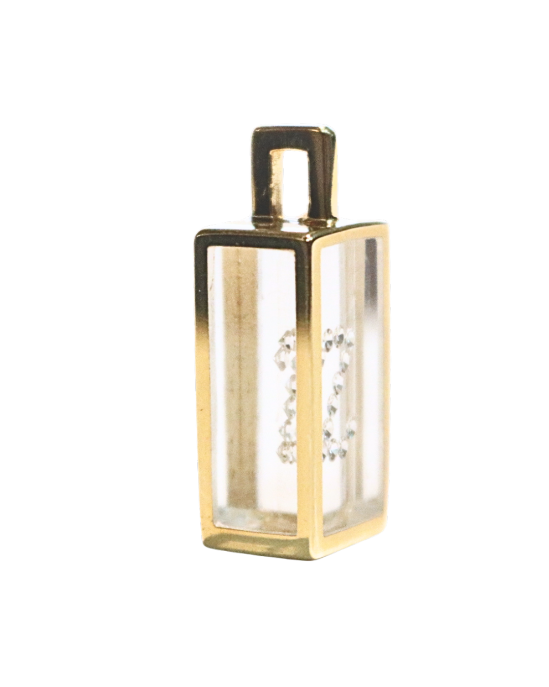 Incogem Floating Diamond Rectangle Pendant "Z”