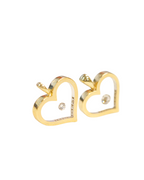 Incogem Floating Diamond "Heart" Pendant Yellow Gold 0.20 Carat Diamond
