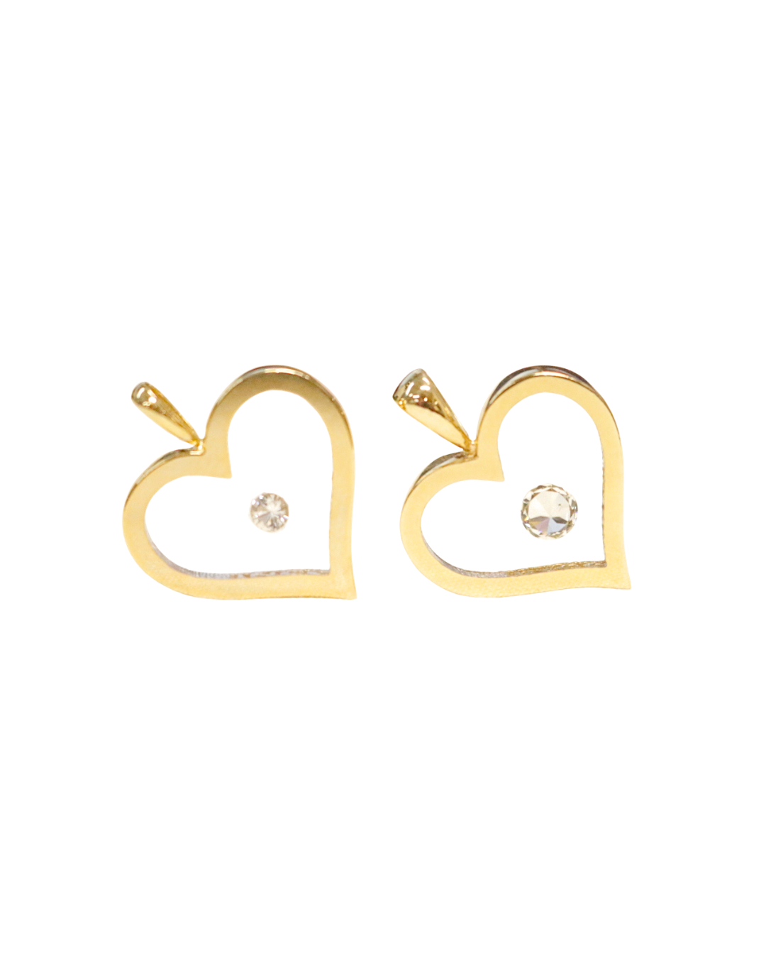 Incogem Floating Diamond "Heart" Pendant Yellow Gold 0.20 Carat Diamond