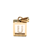 Incogem Floating Diamond Pendant "U" Yellow Gold
