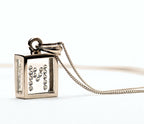 Incogem Floating Diamond Pendant "M" White Gold