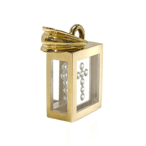 Incogem Floating Diamond Pendant "Cross"