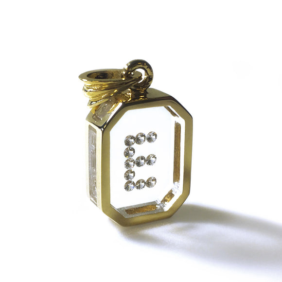Floating Diamond Octagon Pendant: Yellow Gold (Limited Quantity)