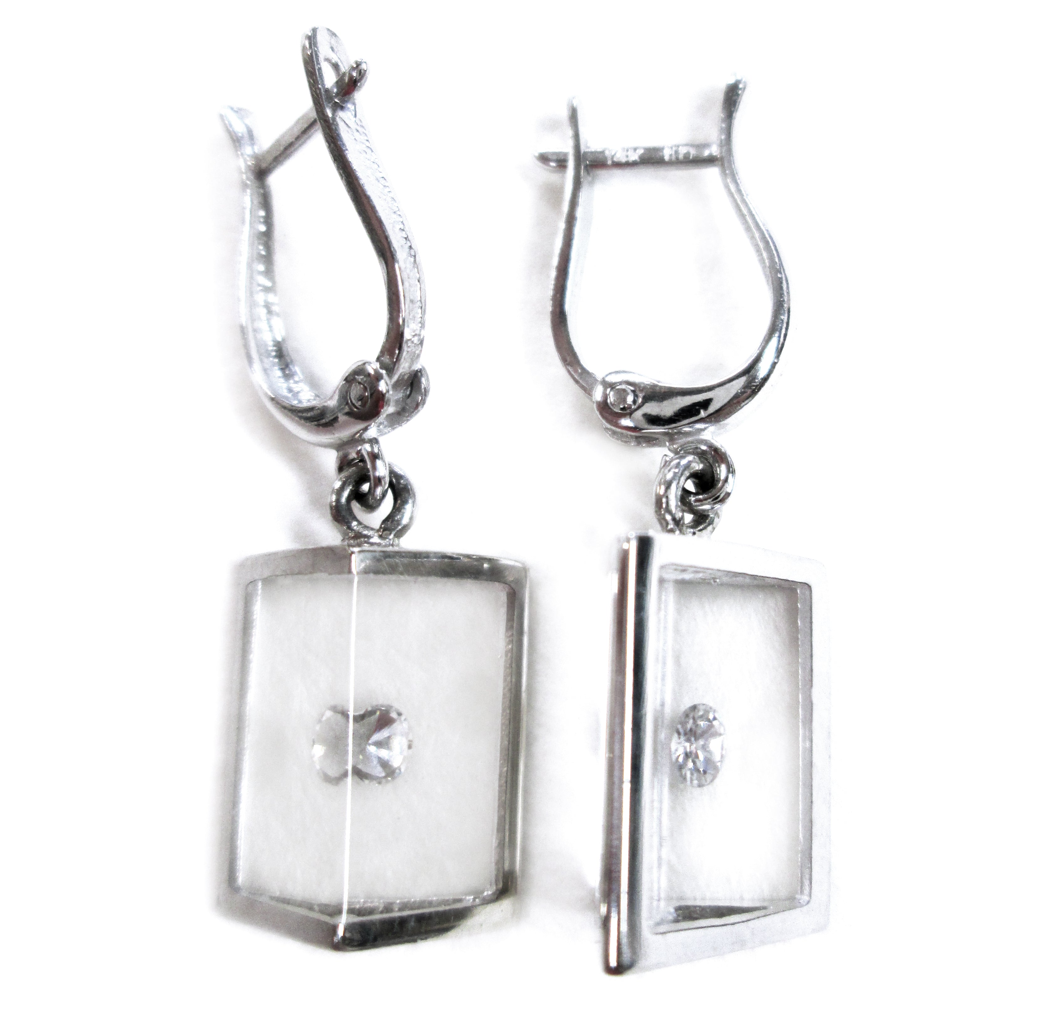 Floating Diamond Earrings