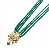 Emerald Multi-Strand Beaded Necklace