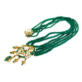 Emerald Multi-Strand Beaded Necklace