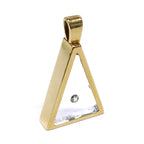 Incogem Floating Diamond "Triangle" Pendant Yellow Gold