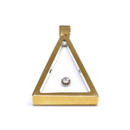 Incogem Floating Diamond "Triangle" Pendant Yellow Gold