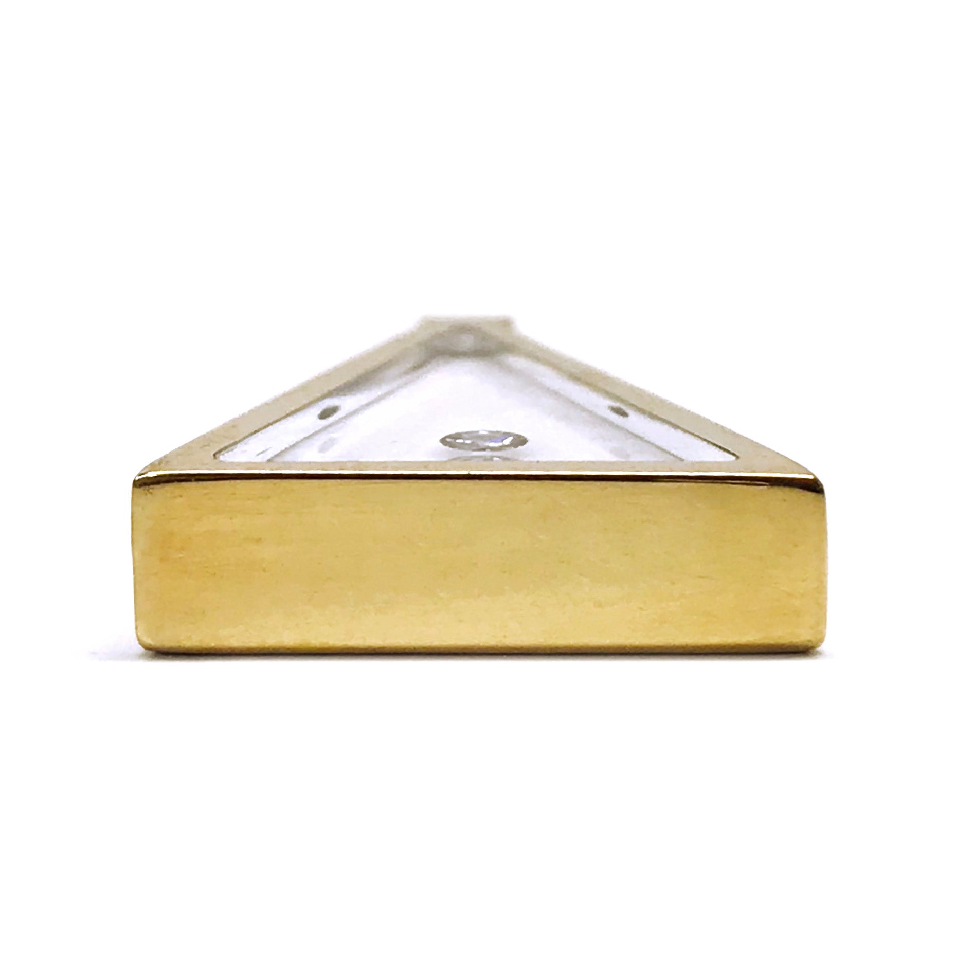 Incogem Floating Diamond "Triangle" Pendant Yellow Gold