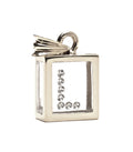 Incogem Floating Diamond Pendants "L" White Gold