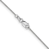 Cable Chain (White Gold 18") 1mm