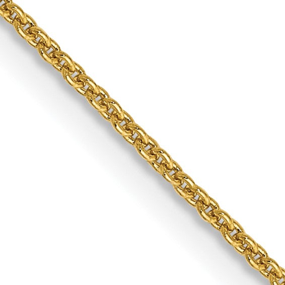 Cable Chain (Yellow Gold 18") 1mm